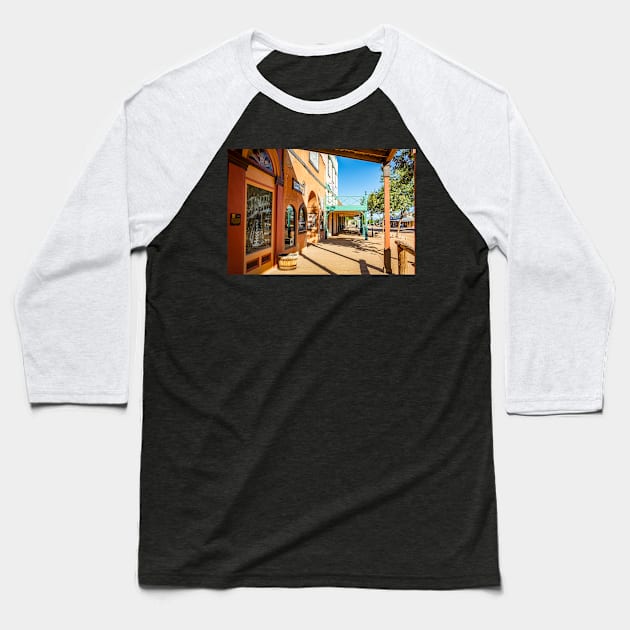 Allen Street in Tombstone, Arizona Baseball T-Shirt by Gestalt Imagery